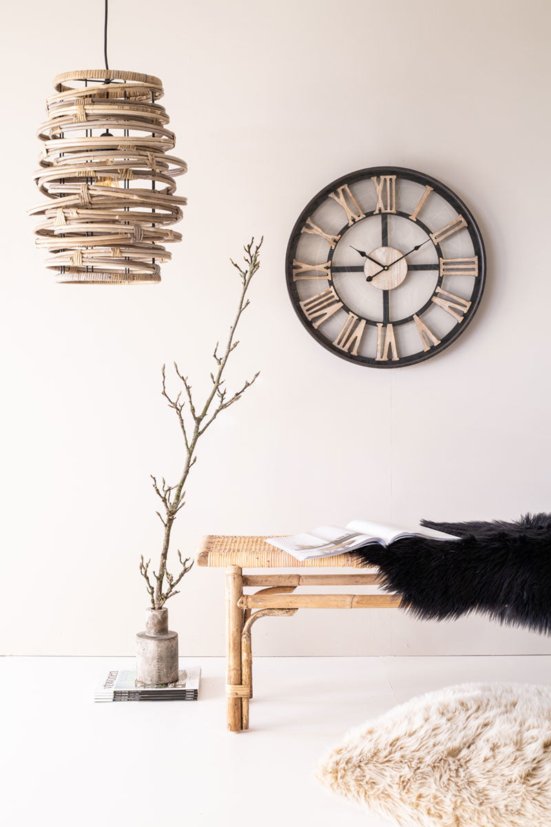 Rotan Hanglamp Vinz - Greywash