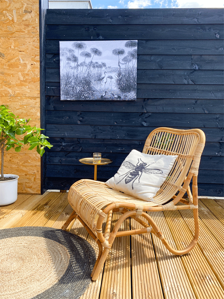 Rotan Loungestoel Tim - Naturel