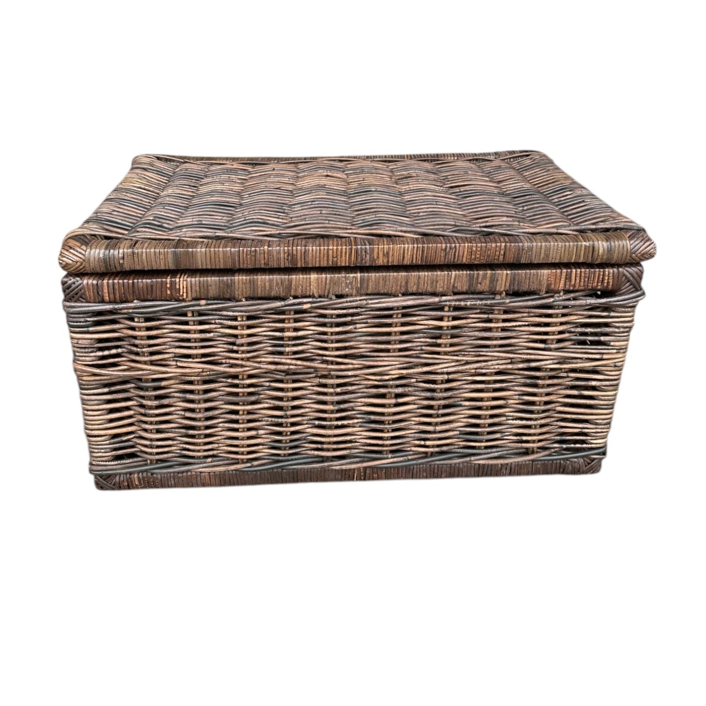 Rotan Mand Quinten - Bruin - Met Deksel