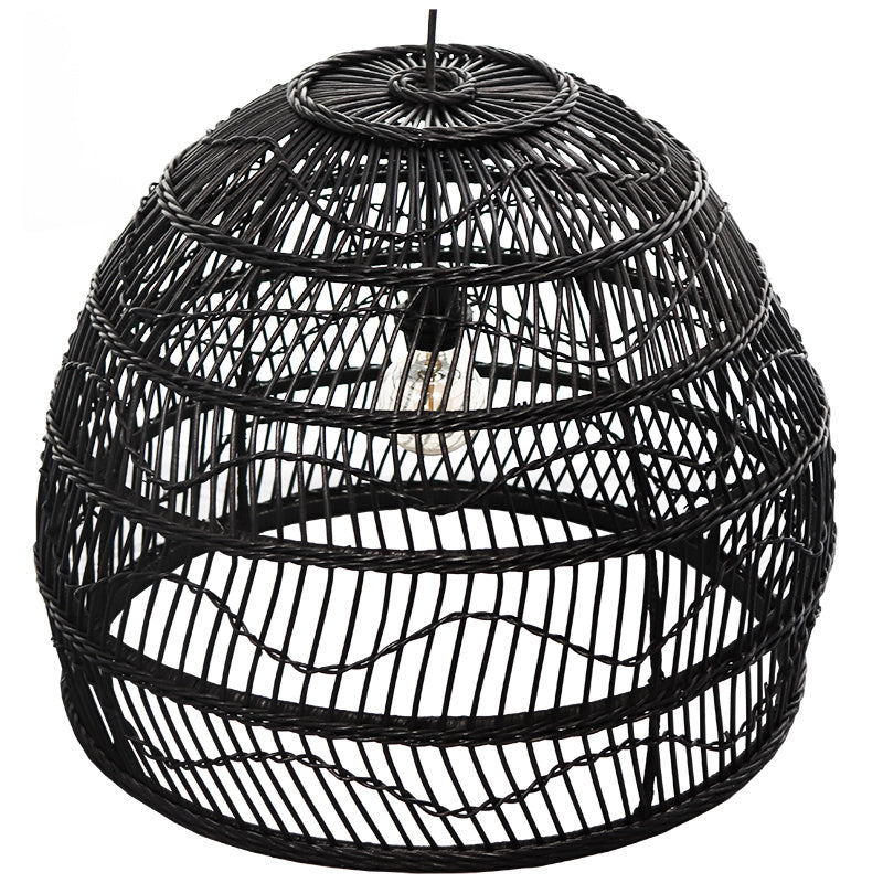 Rotan Hanglamp Liv - Zwart
