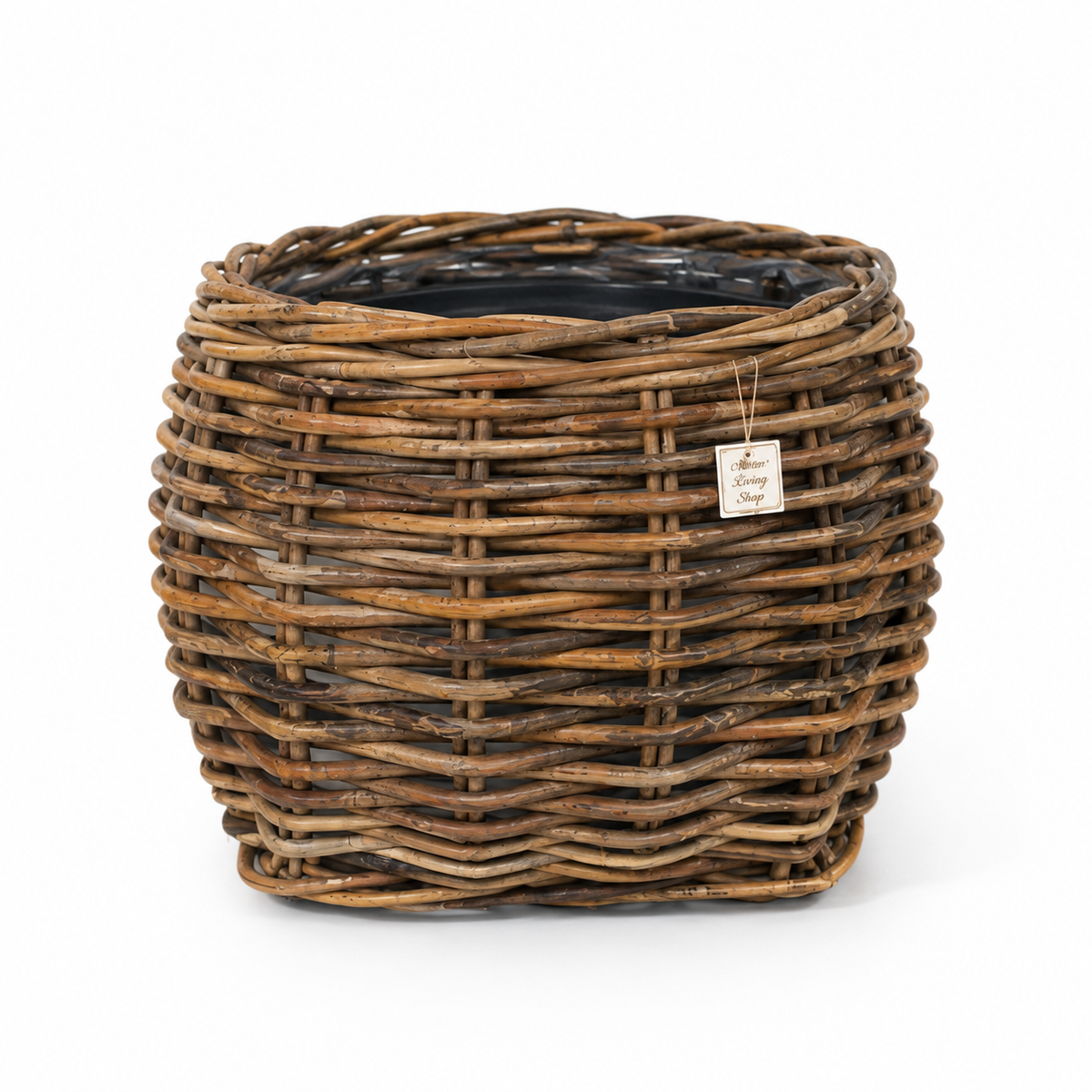 Rotan plantenmand Wander, ook te gebruiken als kerstboommand