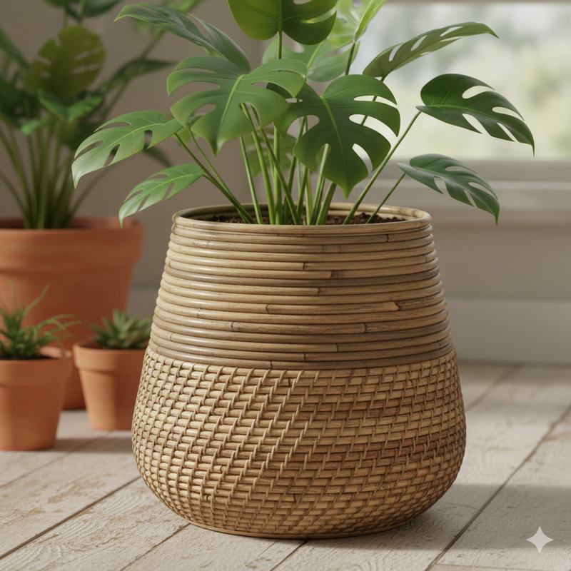 Bamboe Plantenmand Warner - Bloempot