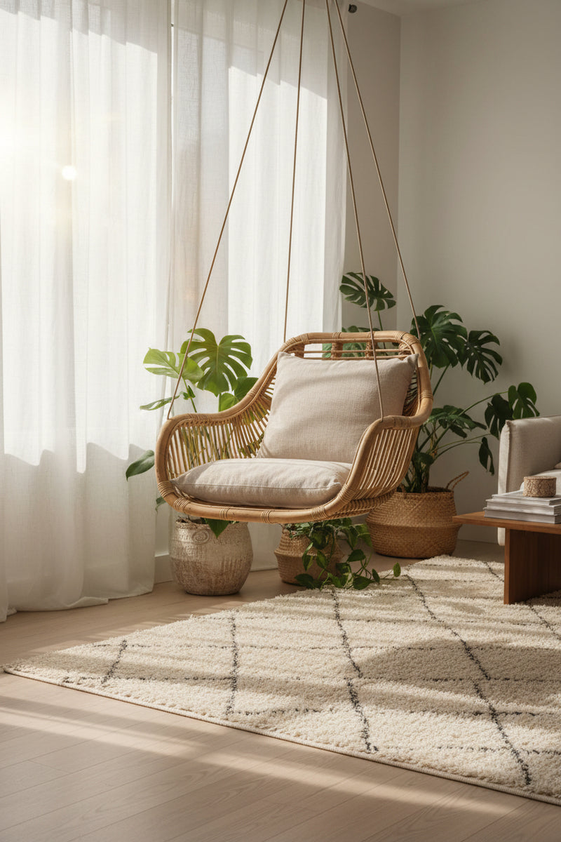 Rotan Hangstoel Mieke - Naturel