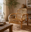 Rotan Fauteuil Alex - Naturel - Met Leuning