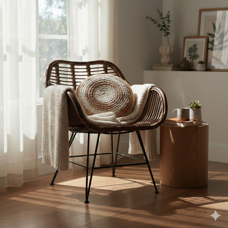 Rotan Kuipstoel Tess - Antiek