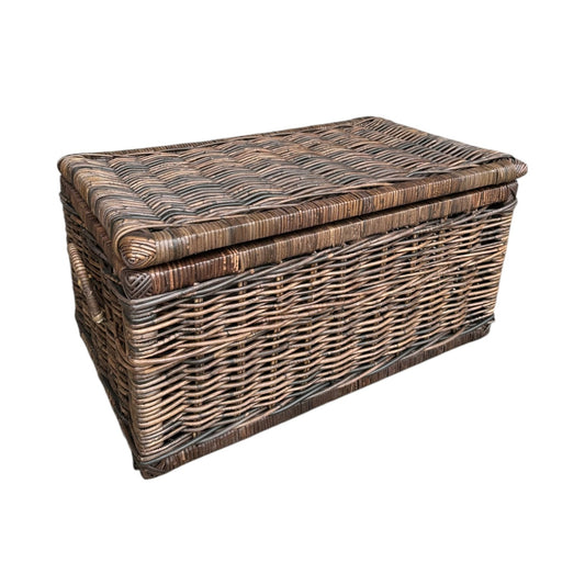 Rotan Mand Quinten - Bruin - Met Deksel