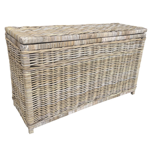 Rotan Mand Xander - 110x40xH65 cm - Greywash
