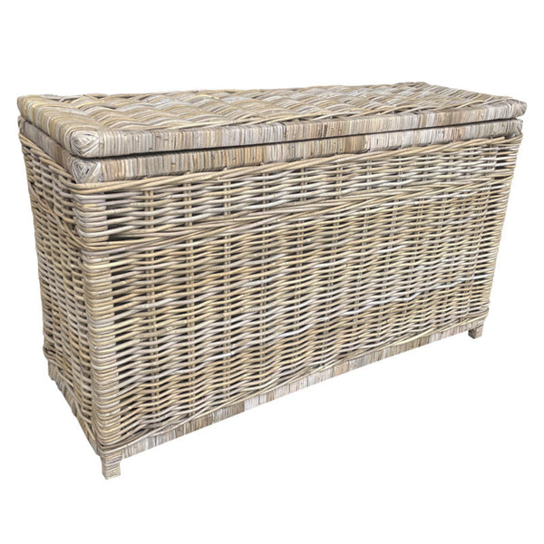 Rotan Mand Xander - 110x40xH65 cm - Greywash