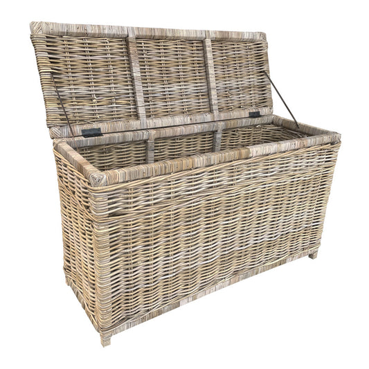Rotan Mand Xander - 110x40xH65 cm - Greywash