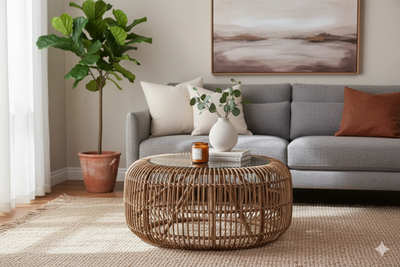 Ronde Rotan Salontafels