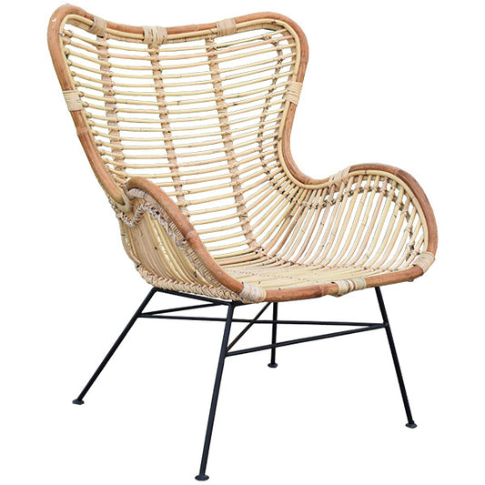 Rotan Vlinderstoel Beppe - Naturel