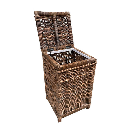 Rotan Wasmand Fin - Bruin - Vierkant