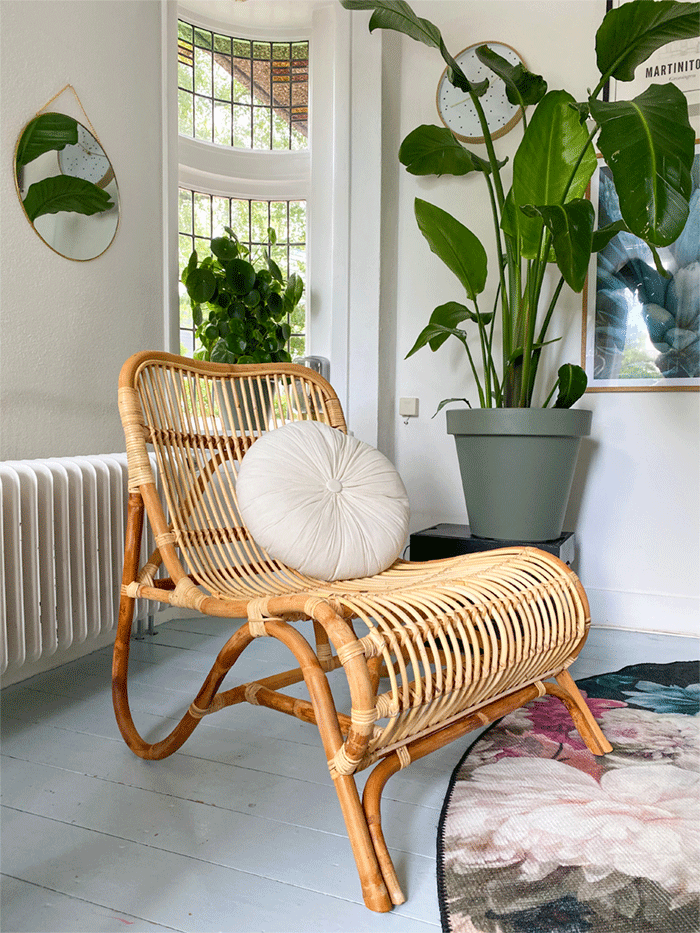 Rotan Loungestoel Tim - Naturel