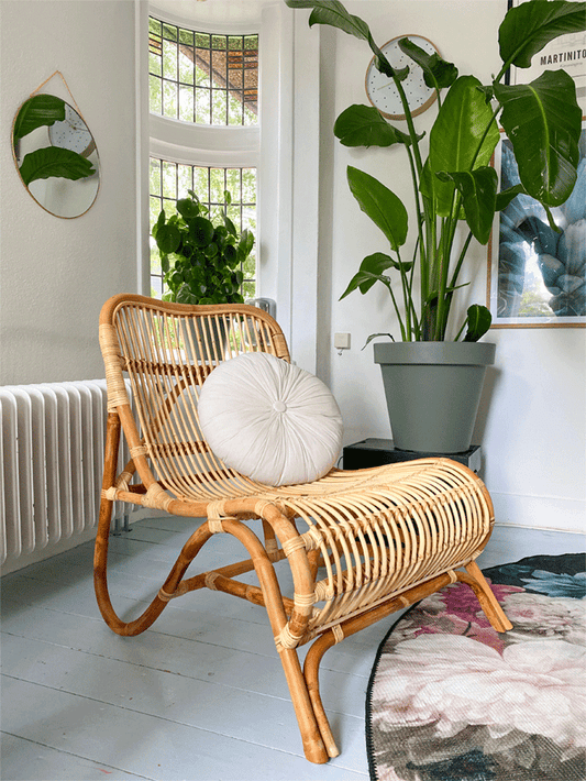 Rotan Loungestoel Tim - Naturel
