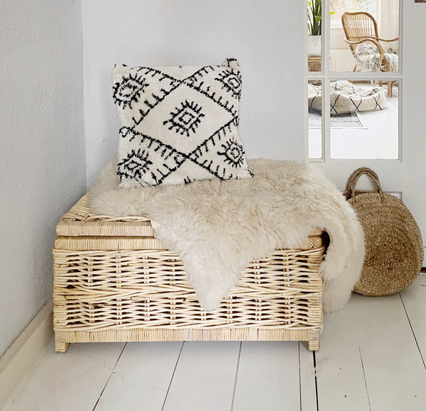 Rotan Opbergmand Max - Naturel - Met Deksel