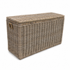 Rotan Opbergmand met Deksel XXL – Greywash – 140×47×80 cm