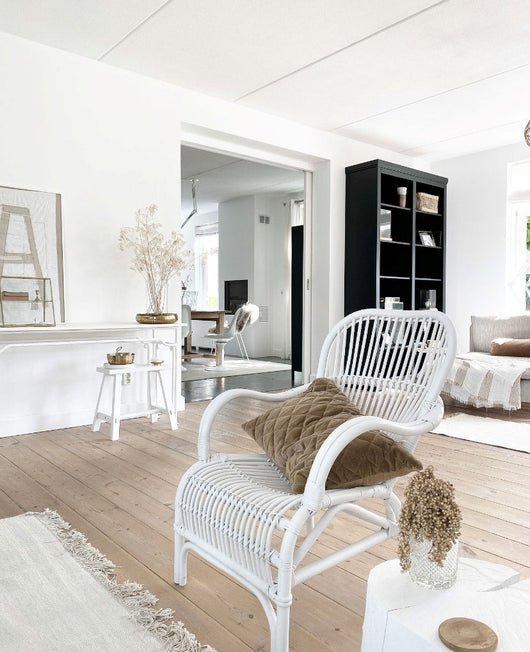 Rotan Stoel Bandung - Wit