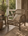 Rotan Fauteuil Alex - Greywash - Met Leuning