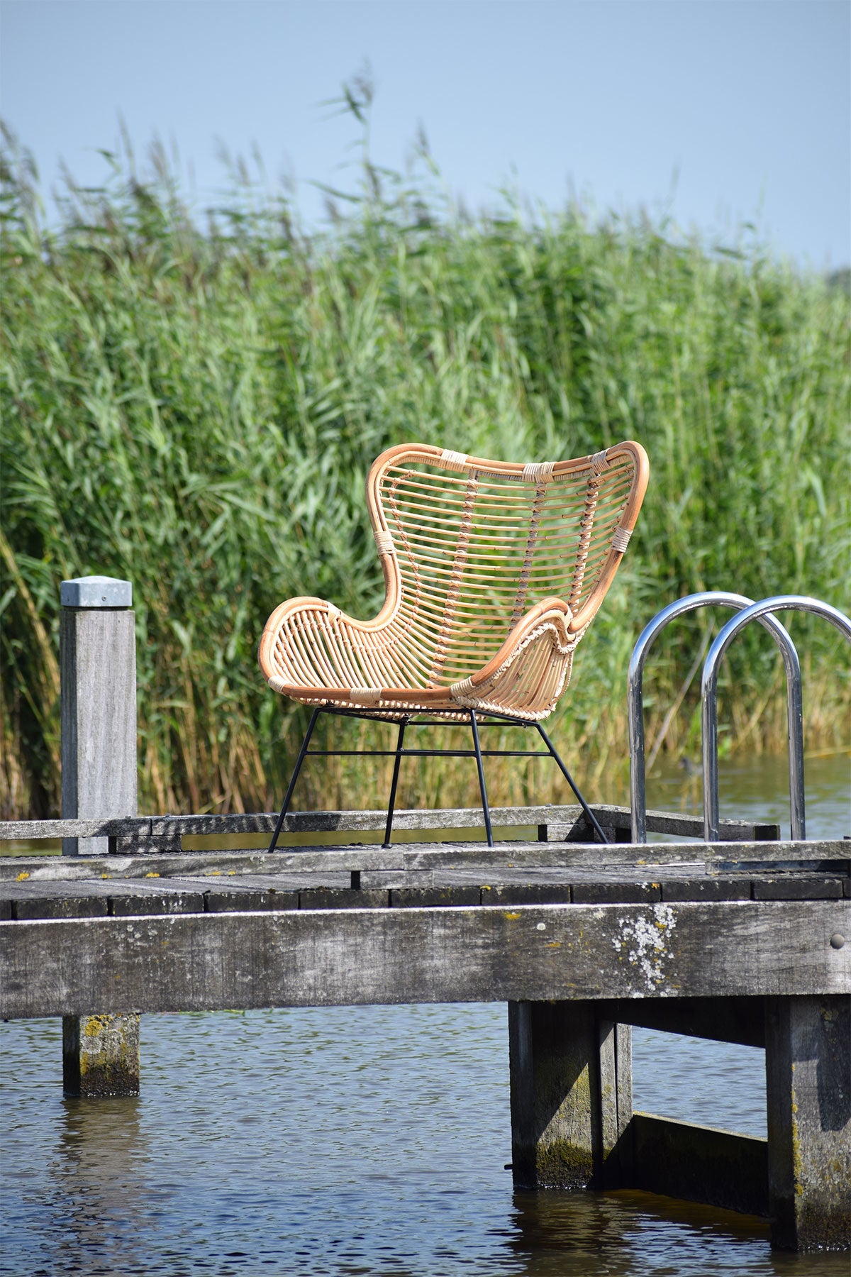 Rotan Vlinderstoel Beppe - Naturel