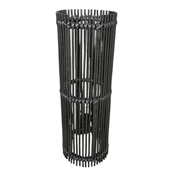 Lamp Bamboe Cillinder - Zwart - Tafellamp/Vloerlamp