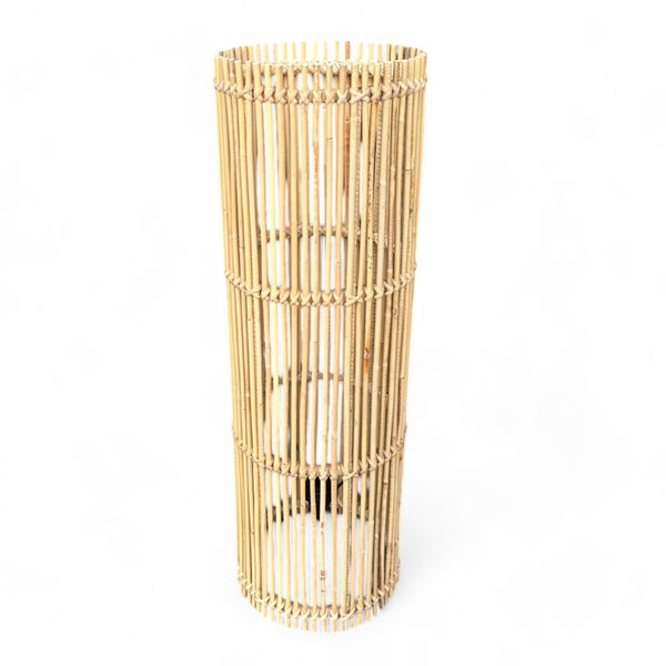 Lamp Bamboe Cillinder - Naturel - Tafellamp/Vloerlamp