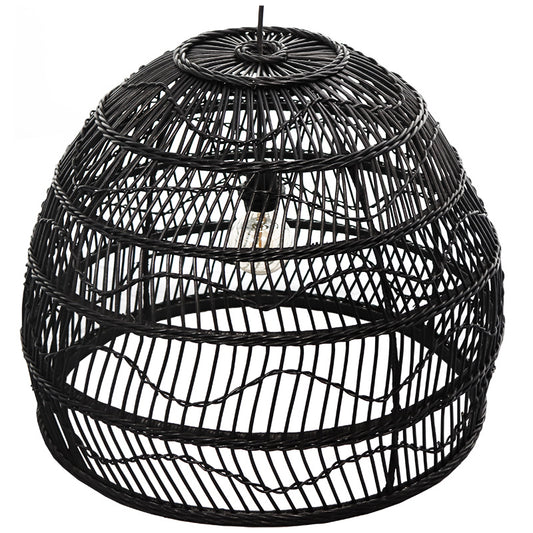 Rotan Hanglamp Liv - Zwart