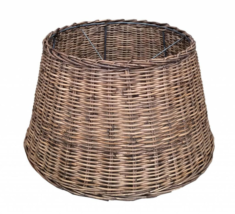 Rieten Lampenkap M - Bruin - Ø40xH23 cm - Hanglamp